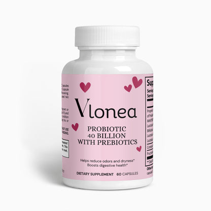 Vlonea Probiotics - Moisturizer, Yeast Infection Relief, & Odors Control Capsules